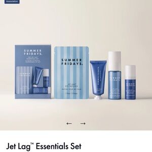 Summer Fridays Jet Lag Skincare Trio in Blue and White